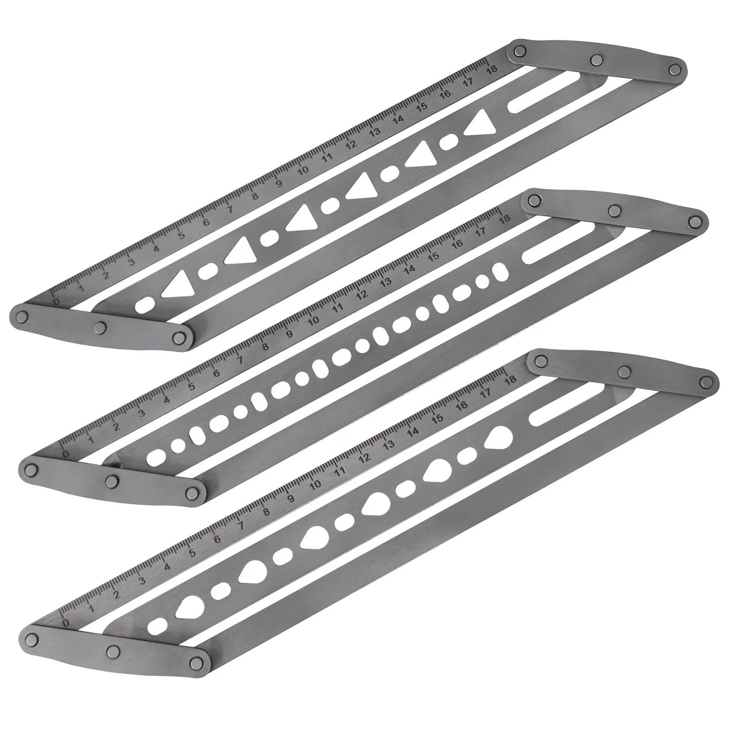 ✨Adjustable Leather Belt Hole Punch | Stainless Steel Ruler Tool for Belts & Straps