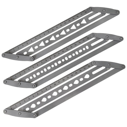 ✨Adjustable Leather Belt Hole Punch | Stainless Steel Ruler Tool for Belts & Straps