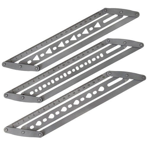 ✨Adjustable Leather Belt Hole Punch | Stainless Steel Ruler Tool for Belts & Straps