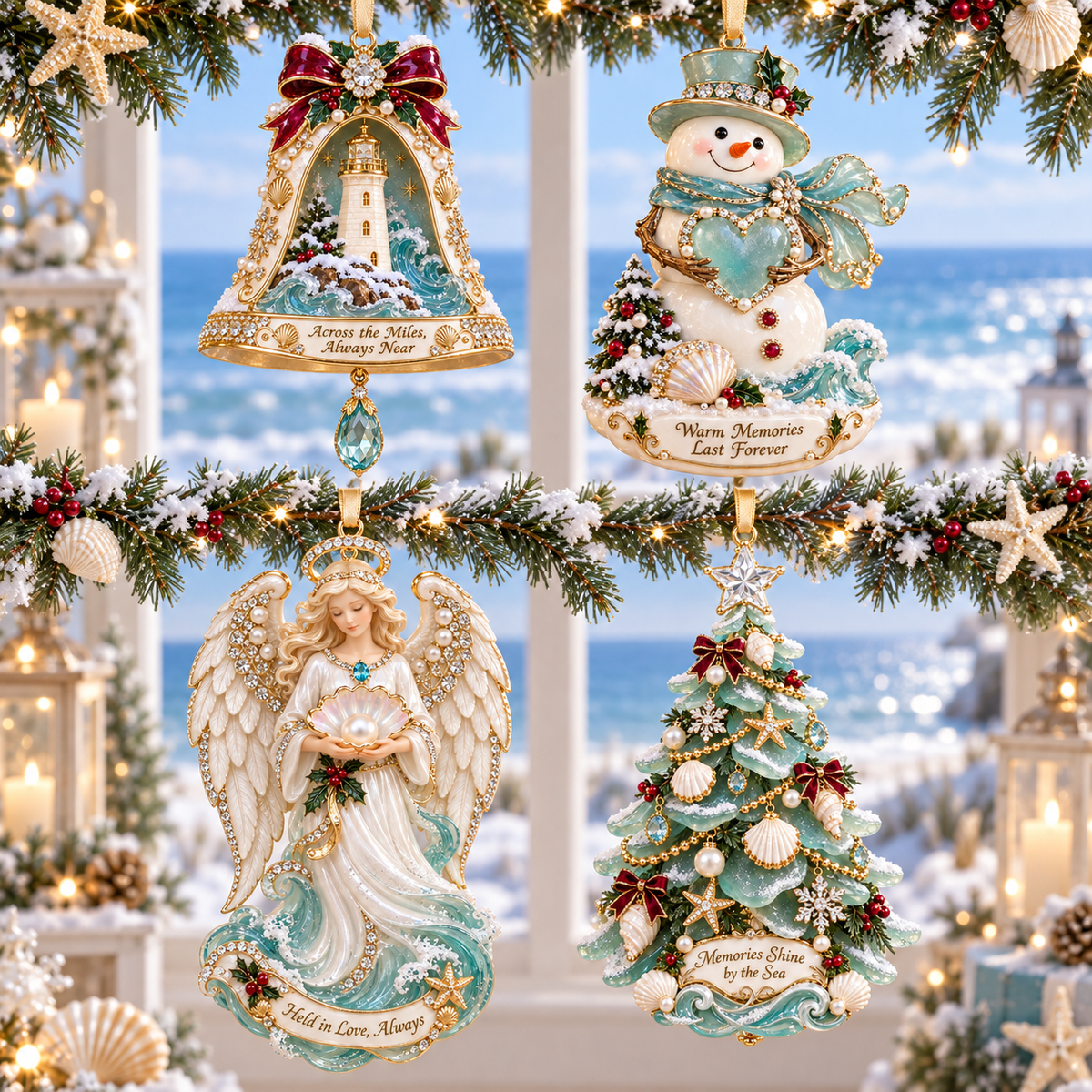 Coastal Christmas Magic Christmas tree ornaments