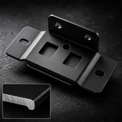 🛠️2-in-1 Iron Buckle Corner Brackets – Heavy Duty Stainless Steel L Shape Joint Fixing Brackets with Screws for Cabinets, Tables & Chairs Repair Kit