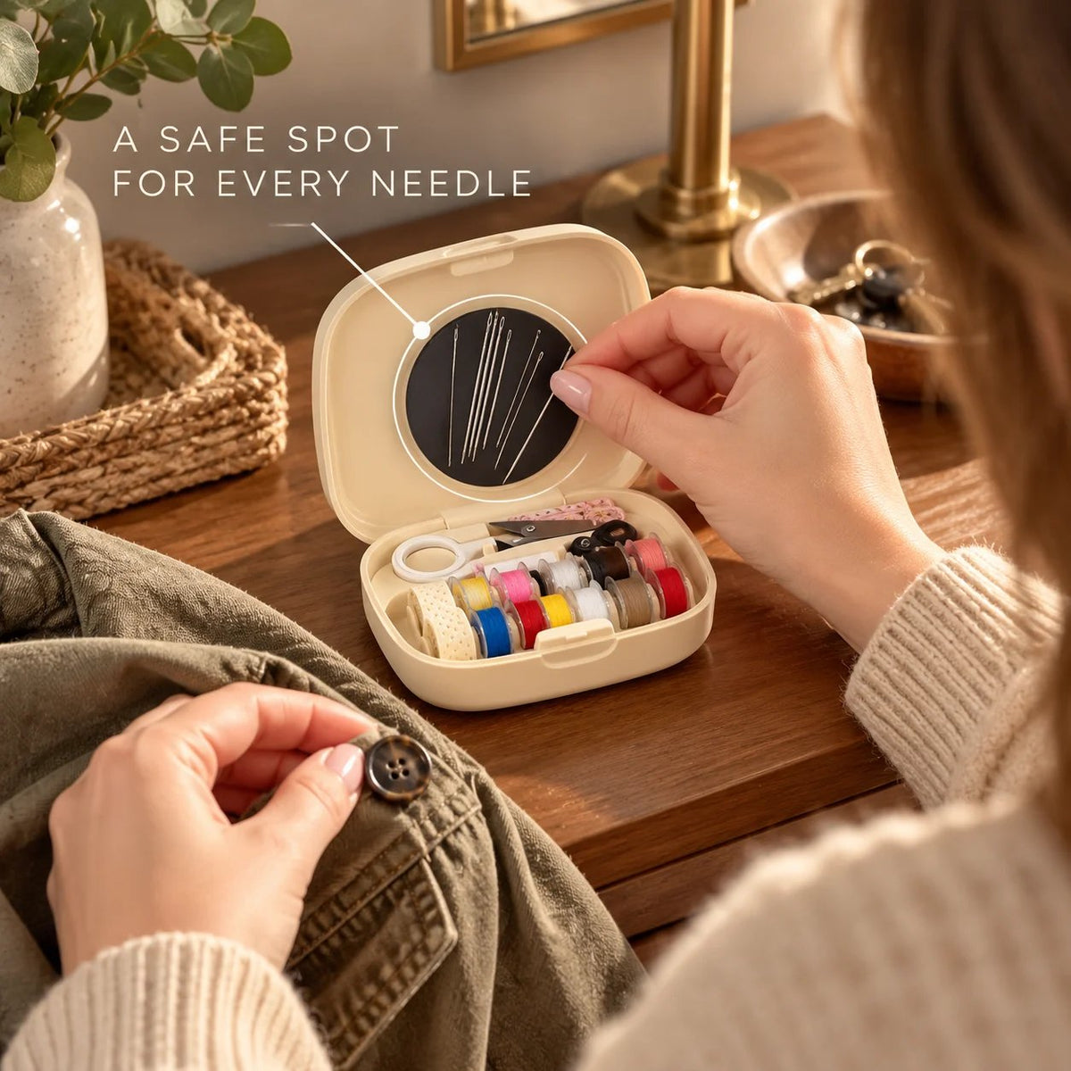 🧵Portable Magnetic Sewing Organizer | On-the-Spot Clothing Fixes Anywhere🪡👕
