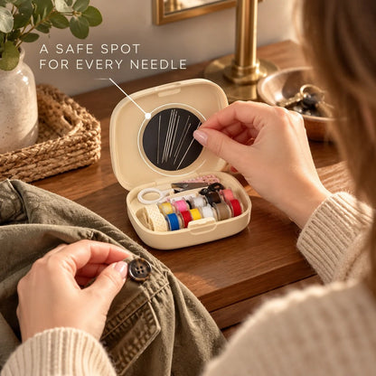 🧵 Portable Magnetic Sewing Organizer | On-the-Spot Clothing Fixes Anywhere 🪡👕
