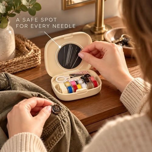 🧵 Portable Magnetic Sewing Organizer | On-the-Spot Clothing Fixes Anywhere 🪡👕