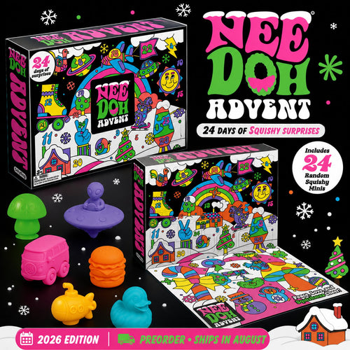 🎄 NeeDoh Advent 2026 Squishmas Calendar | 24 Days of Mini Squishy Surprises, Neon Fidget Fun & Holiday Collectibles 🎁✨