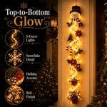🎄 Light‑Up Glowing Christmas Door Hanger ✨ Festive Home Decor