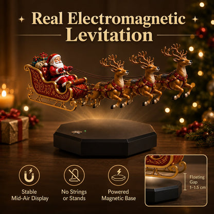 🎅 Santa’s Flying Sleigh — Magnetic Levitation Christmas Display ✨