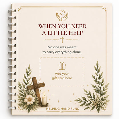 ✝️FAITH GIFT CARD BOOK📚 14 Themed Pages, Hardcover & Durability Line