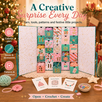 🧶🎄 25 Days of Crochet Magic – Advent Calendar 2026 with Yarn, Tools & Creative Surprises (🔥Same as in the video)
