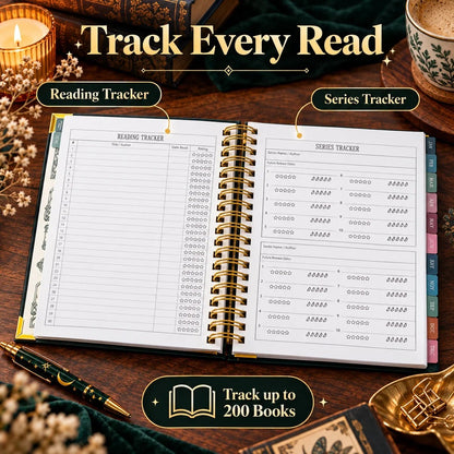 📖✨Midnight Study Hardcover Reading Planner for Book Lovers(📦Buy 2 Free Shipping)