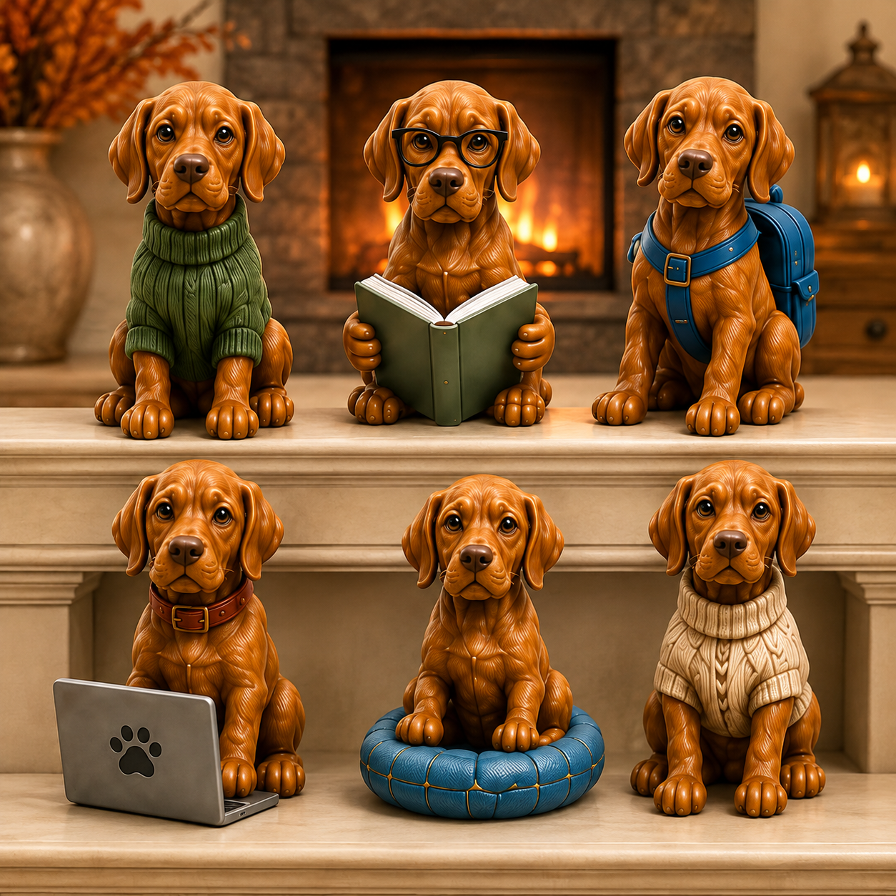 Detailed Everyday Vizsla miniature collection