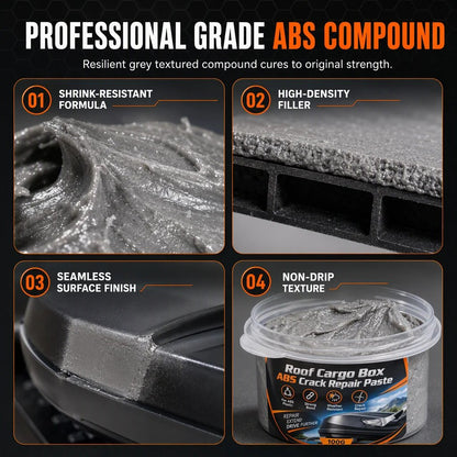 🛠️ Roof Box Crack Repair Filler Cream | 100g ABS Panel Compound