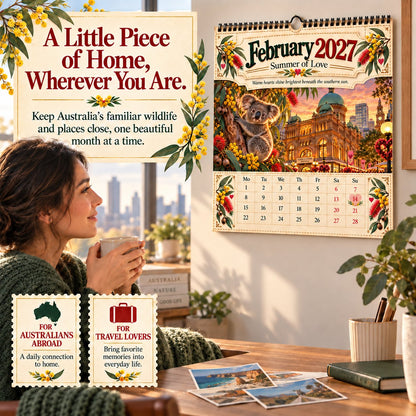 🔥🦘2027 Australia 125th Anniversary Wall Calendar 🐨