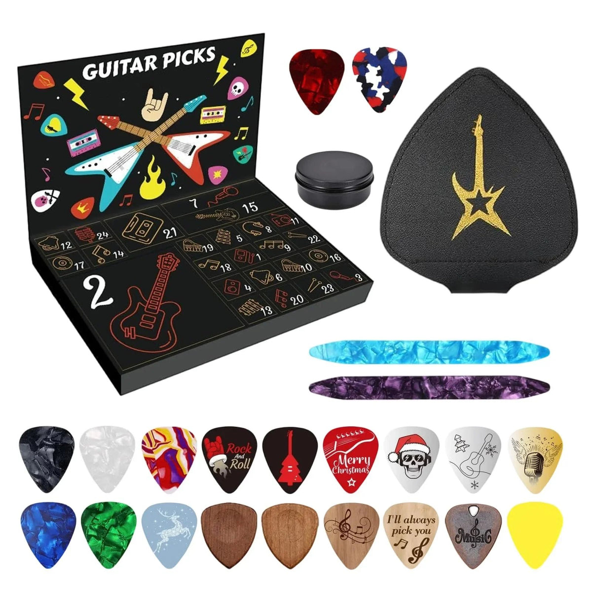 🎸 Guitar Pick Countdown Calendar