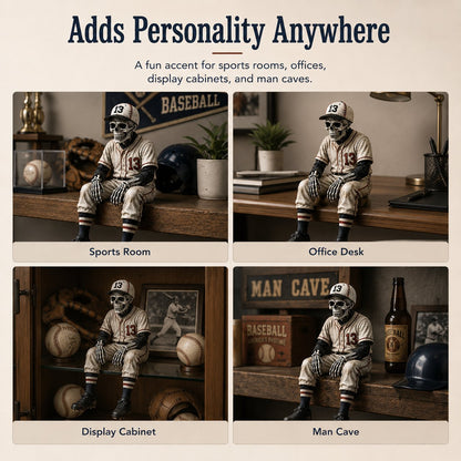 ⭐HOT SALE 49% OFF - ⚾Baseball Skeleton Shelf Sitter – He Stayed in the Game a Little Too Long 💀