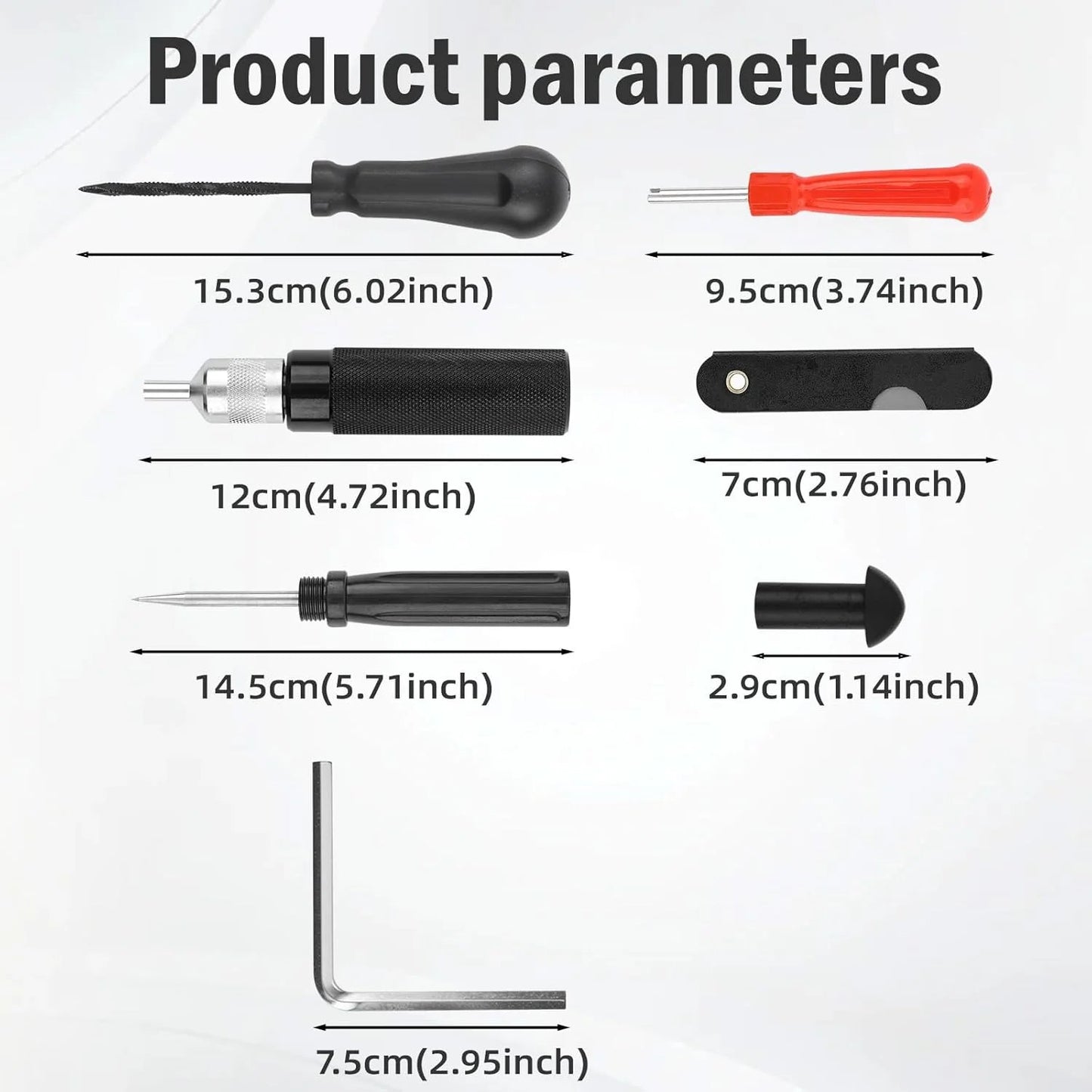 🔥😍🍄 Mushroom Tire Repair Kit – Compact Roadside Puncture Tool Set