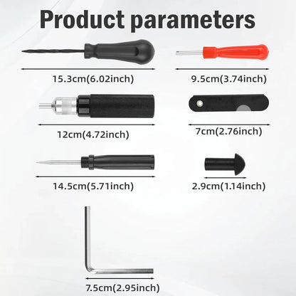 🔥😍🍄 Mushroom Tire Repair Kit – Compact Roadside Puncture Tool Set
