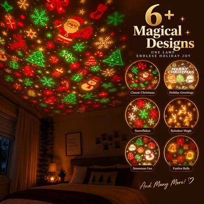 Magical Christmas Tree USB Projector Light – Festive Holiday Atmosphere Lamp