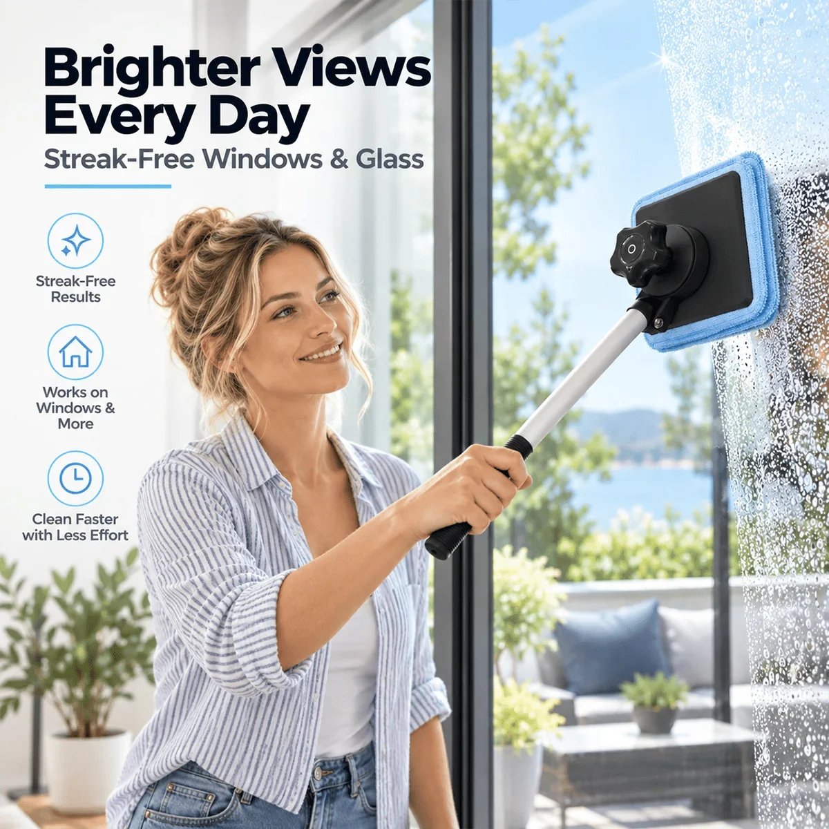 Dual Magnetic Car Windshield Cleaner | Streak-Free Auto Glass Cleaning Kit⭐