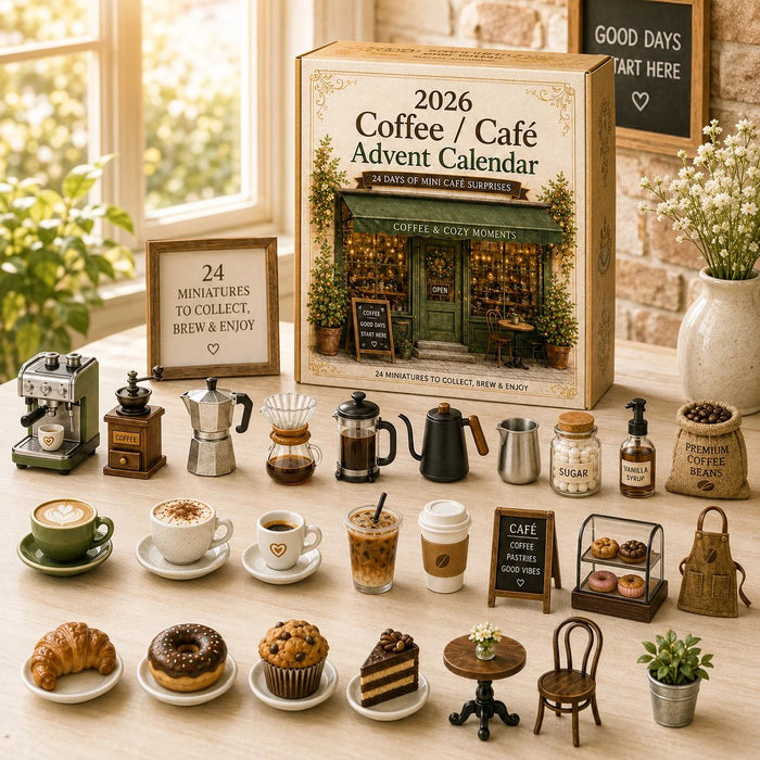 Cozy Cafe Advent Calendar displayed at home