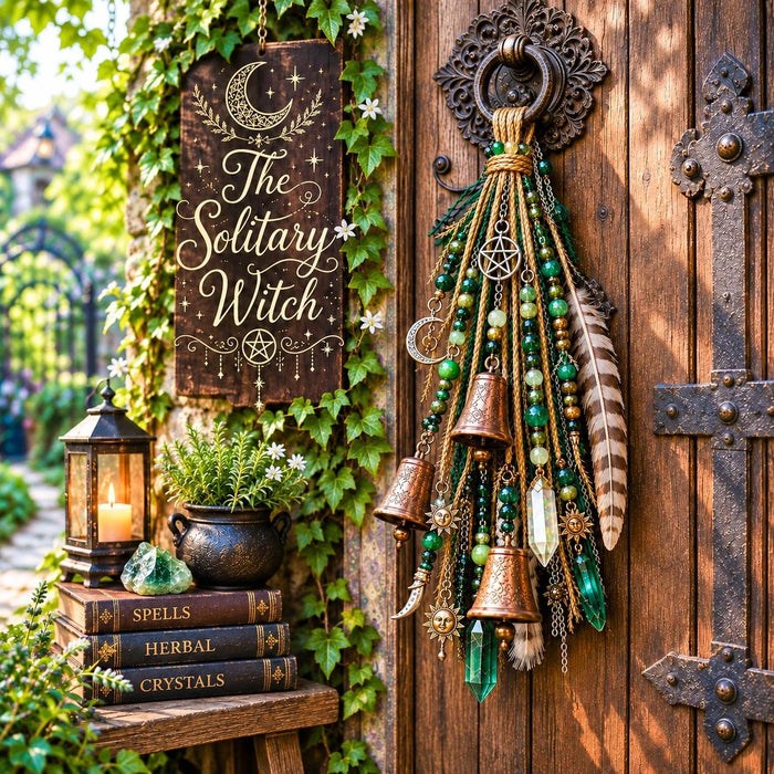 Orange Witchy Door Charm