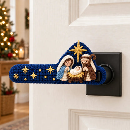 Divine Details: Hand-Crocheted Faith & Blessing Door Handle Covers ✨