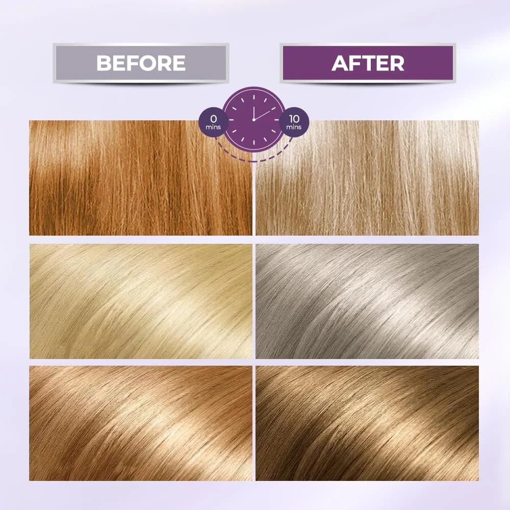 🔥HOT SALE🔥Karseell Purple Hair Mask ✨ Professional Neutralizes Brass & Yellow Tones For Blonde Silver Gray Highlighted Hair