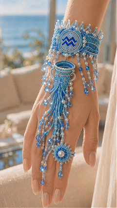 🔥 LAST DAY 49% OFF – ✨ Zodiac DIY Beaded Hand Bracelet Kit | Create Celestial Wearable Art with Seed Beads, Pearl-Style Accents & Crystal Details ♈🌙💎