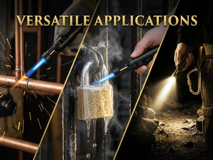 🔥Last Day 50% OFF🔥Portable Torch Lighter-🔥 1300°C of Pure Power – Windproof, Refillable & Ready for Anything! 💨🍳🏕️