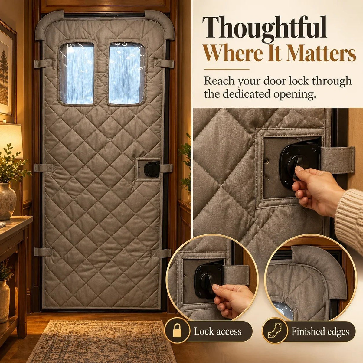 🏠❄️ CozySeal™ – Magnetic Thermal Door Curtain | Keep the Cold Out & Warmth In! 🧲🔥