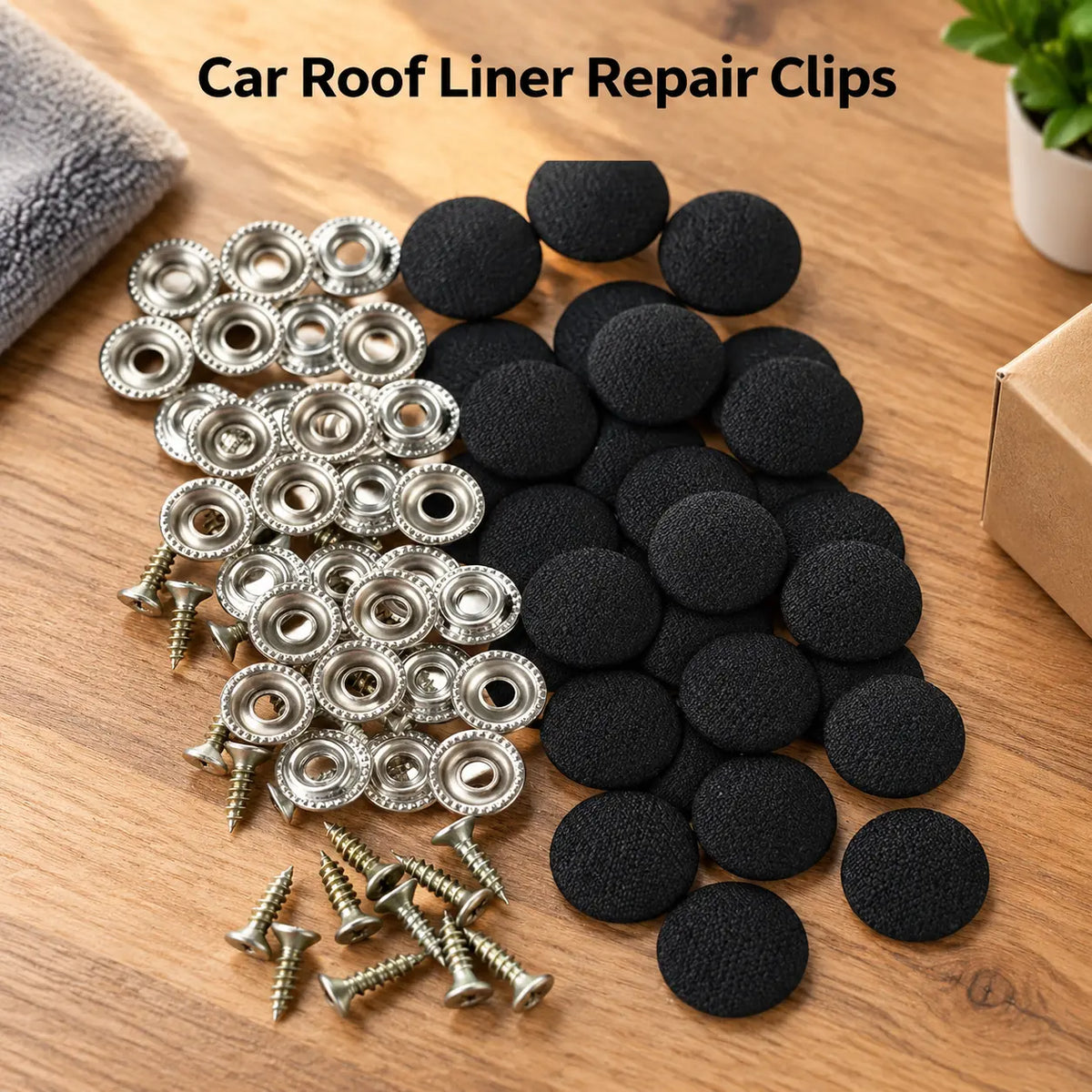 50 Pack Car Roof Headliner Repair Buttons, Fabric Covered Retainer Screws 🚗 - image 10