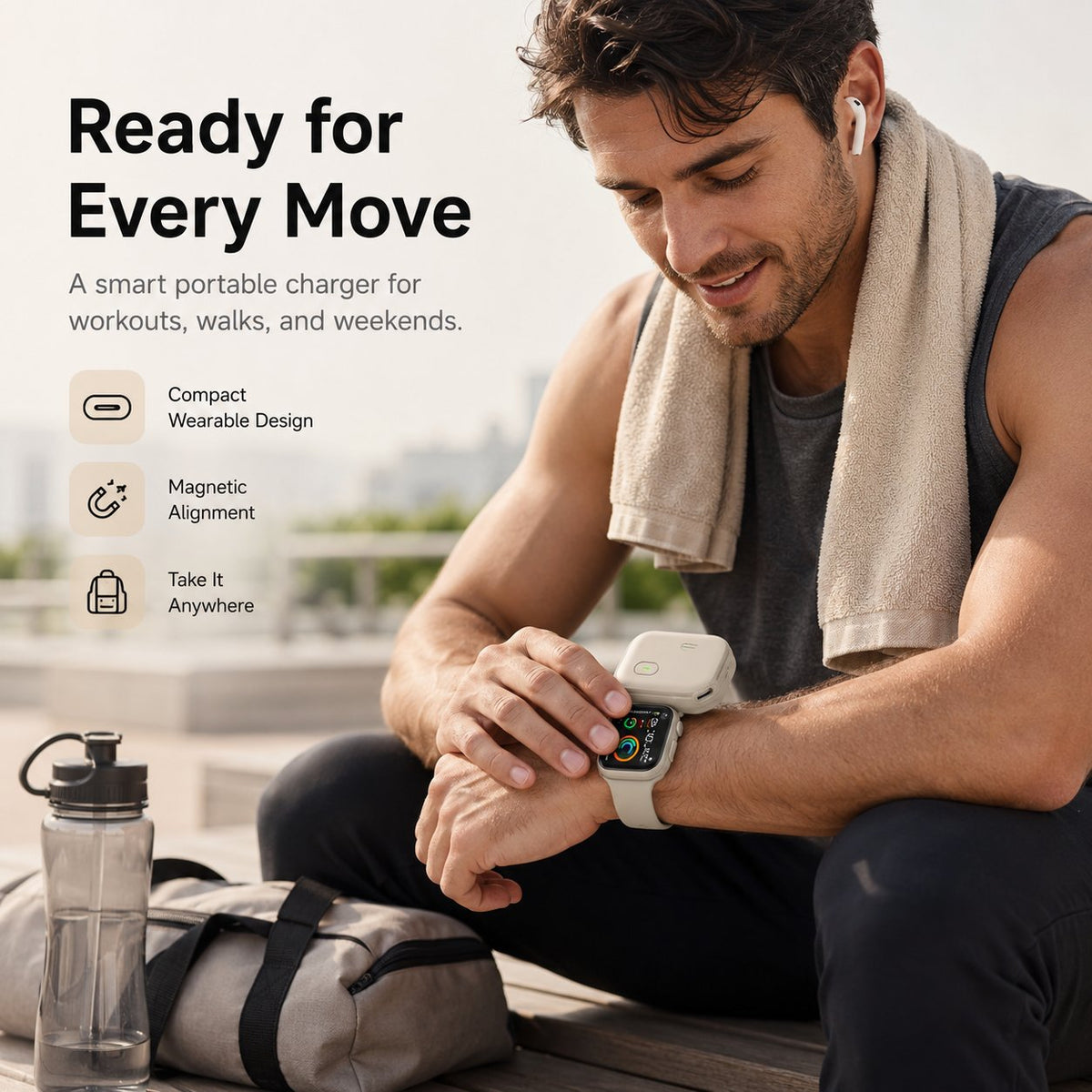 📍⌚ Portable Apple Watch Power Bank