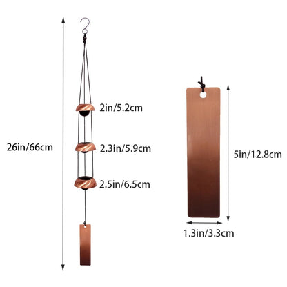 🔔 Quintet Brass Wind Chimes (35-inch)