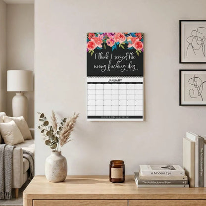 🌸🗓️ 2027 Funny Swear Word Wall Calendar – “F*ck It” Floral Calendar for Tired-Ass Women 😂✨