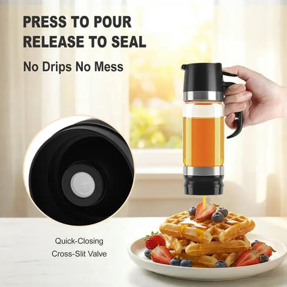 🍯🔥 HOT SALE | No-Drip Glass Honey Dispenser with Base