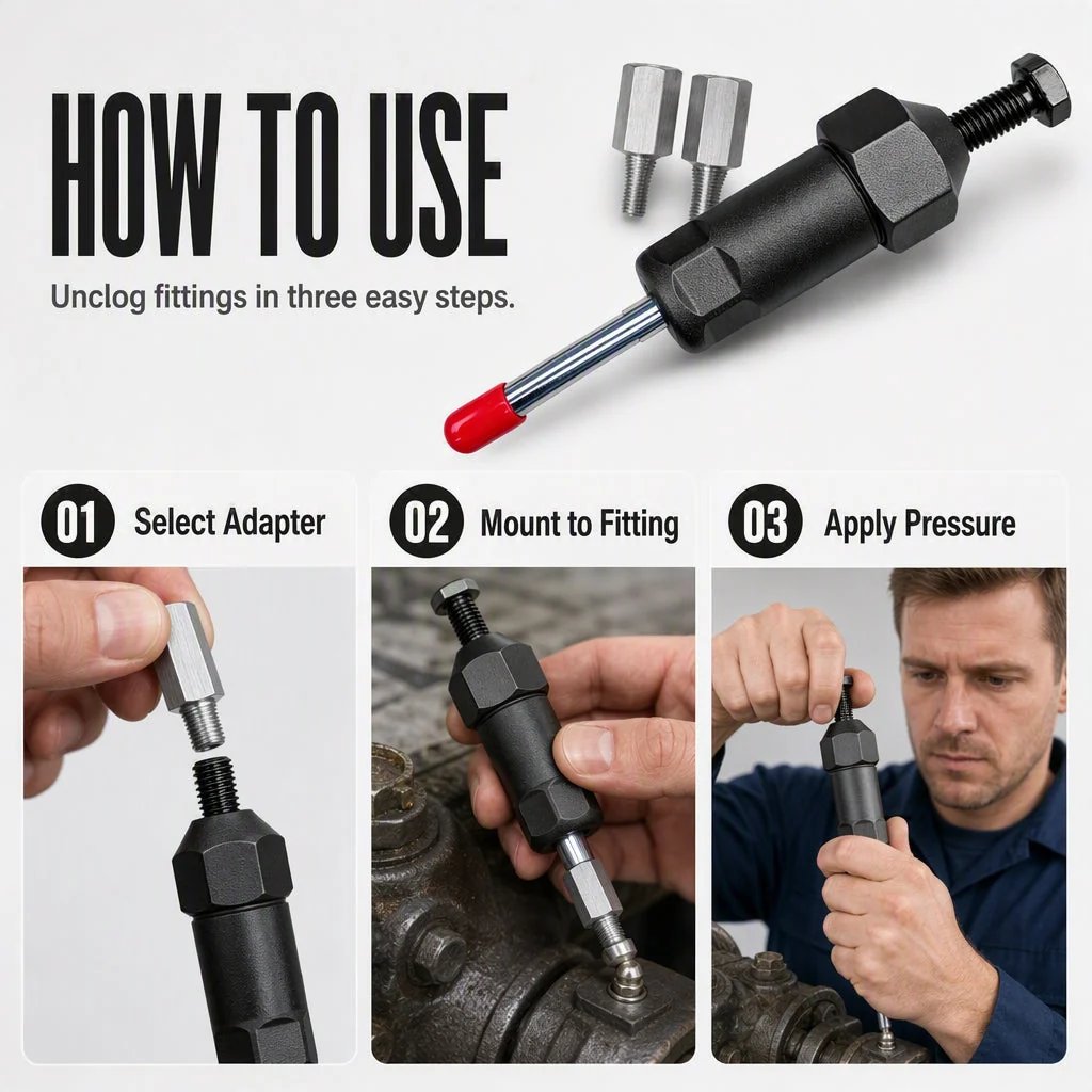 🔥HOT SALE🔥📢📢50% OFF !! ⏰Heavy Duty Grease Fitting Cleaner Tool