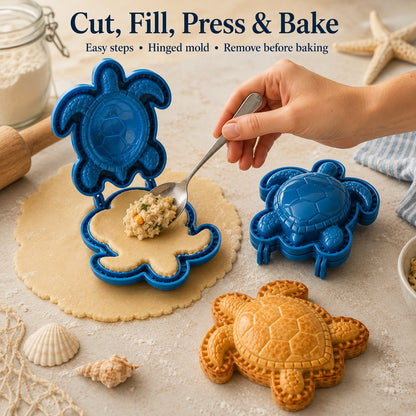 ⏳ Last Day 49% OFF – 🌊 8-Design Ocean Filled Pie Press Collection | Reusable Hinged Molds for Cutting, Filling, Shaping & Sealing Marine-Themed Hand Pies 🥧✨