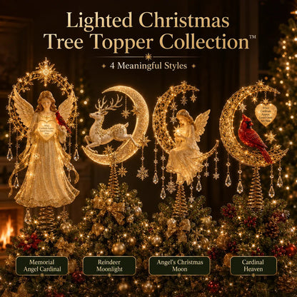 🎄 Meaningful Christmas Tree Topper Collection – Lighted Holiday Keepsakes