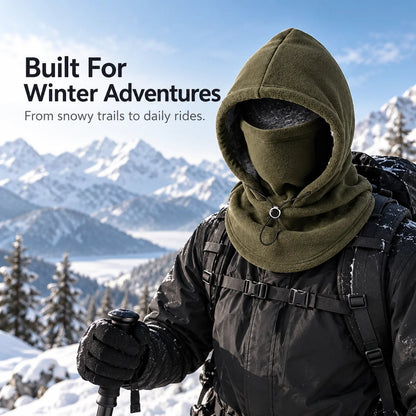 🥶 Fleece Balaclava Hood – Full Face & Neck Winter Protection for Outdoor Adventures(✨Buy 2 Free Shipping)