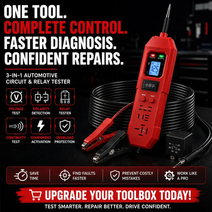 3-in-1 Automotive Power Circuit Probe & Relay Tester – 12V/24V Electrical Diagnostic Tool