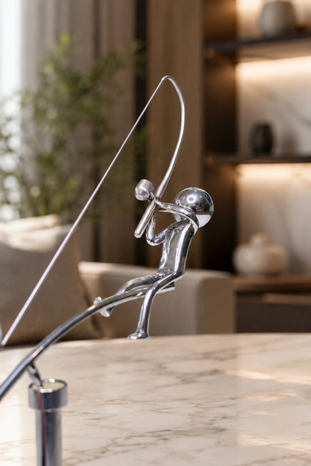 🎣The Fisherman Balancing Sculpture
