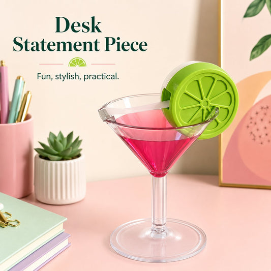 COCKTAIL GLASS TAPE DISPENSER