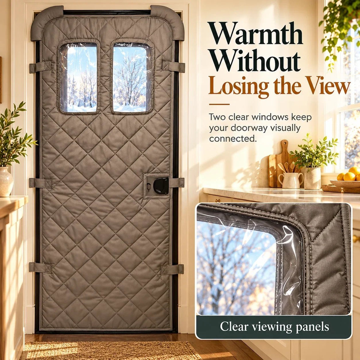 🏠❄️ CozySeal™ – Magnetic Thermal Door Curtain | Keep the Cold Out & Warmth In! 🧲🔥