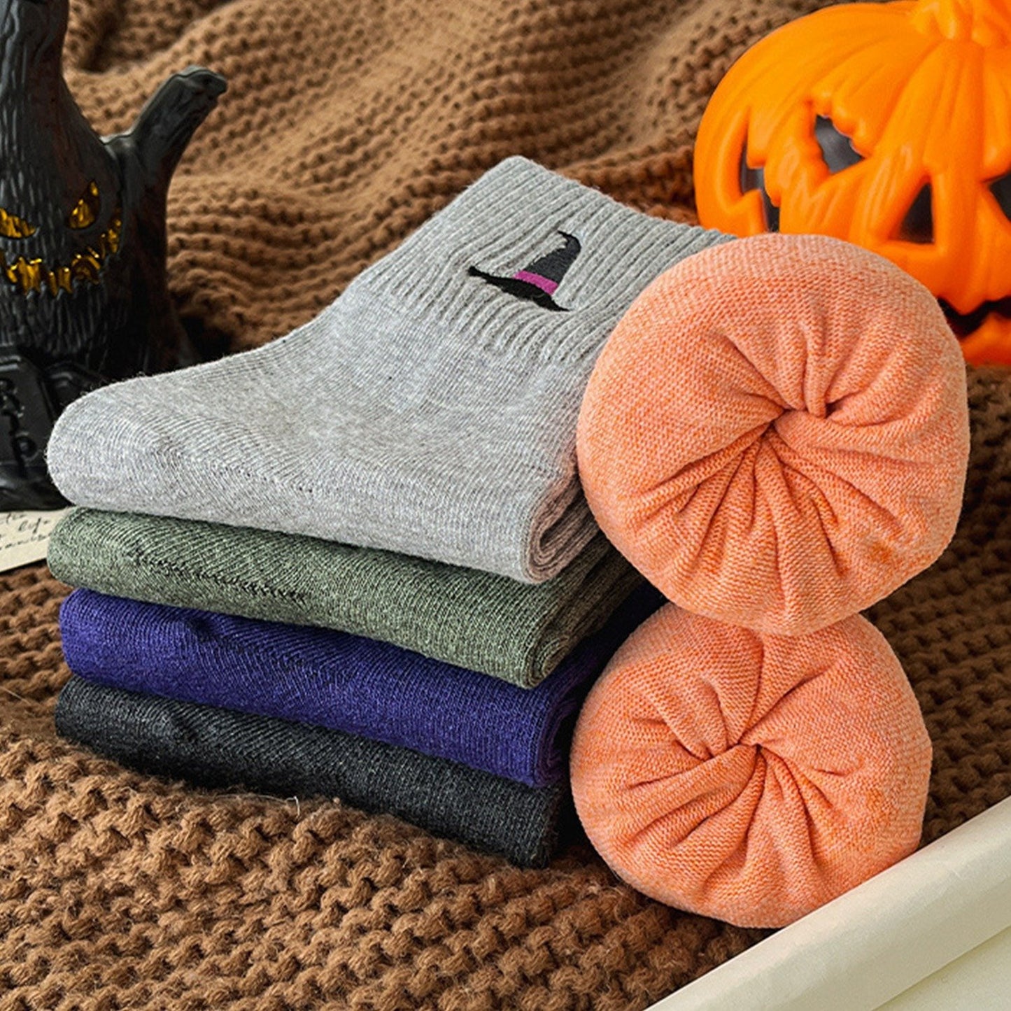 5-Pack Viral Cute Halloween Socks