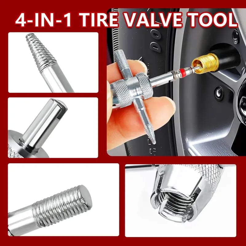 🚗 Quick Change Tire Valve Tool Kit