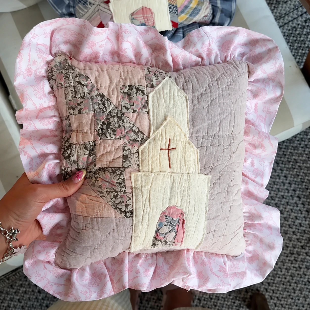 ✝Handmade Church Prayer Pillow | A Little Piece of Faith & Home