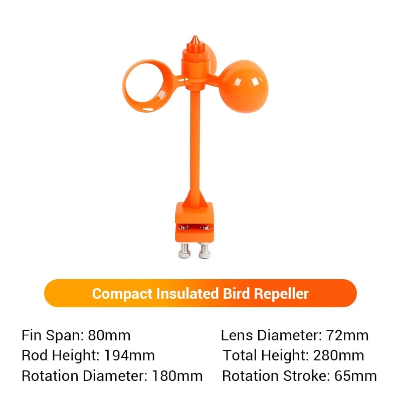 🐦‍⬛Solar-powered outdoor flashing bird deterrent