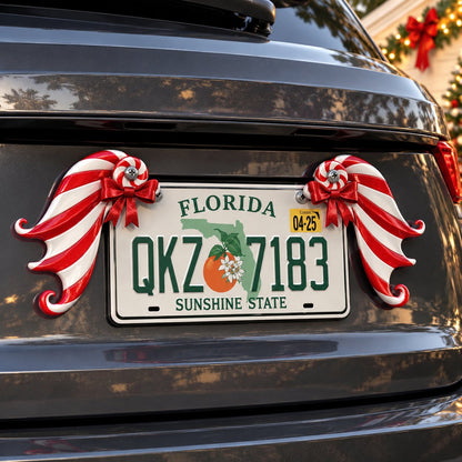 Christmas Angel Wing License Plate Decor