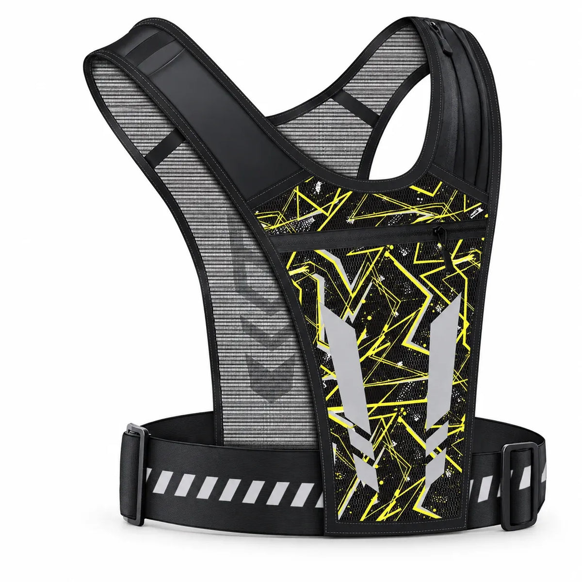 Hands-free reflective running vest