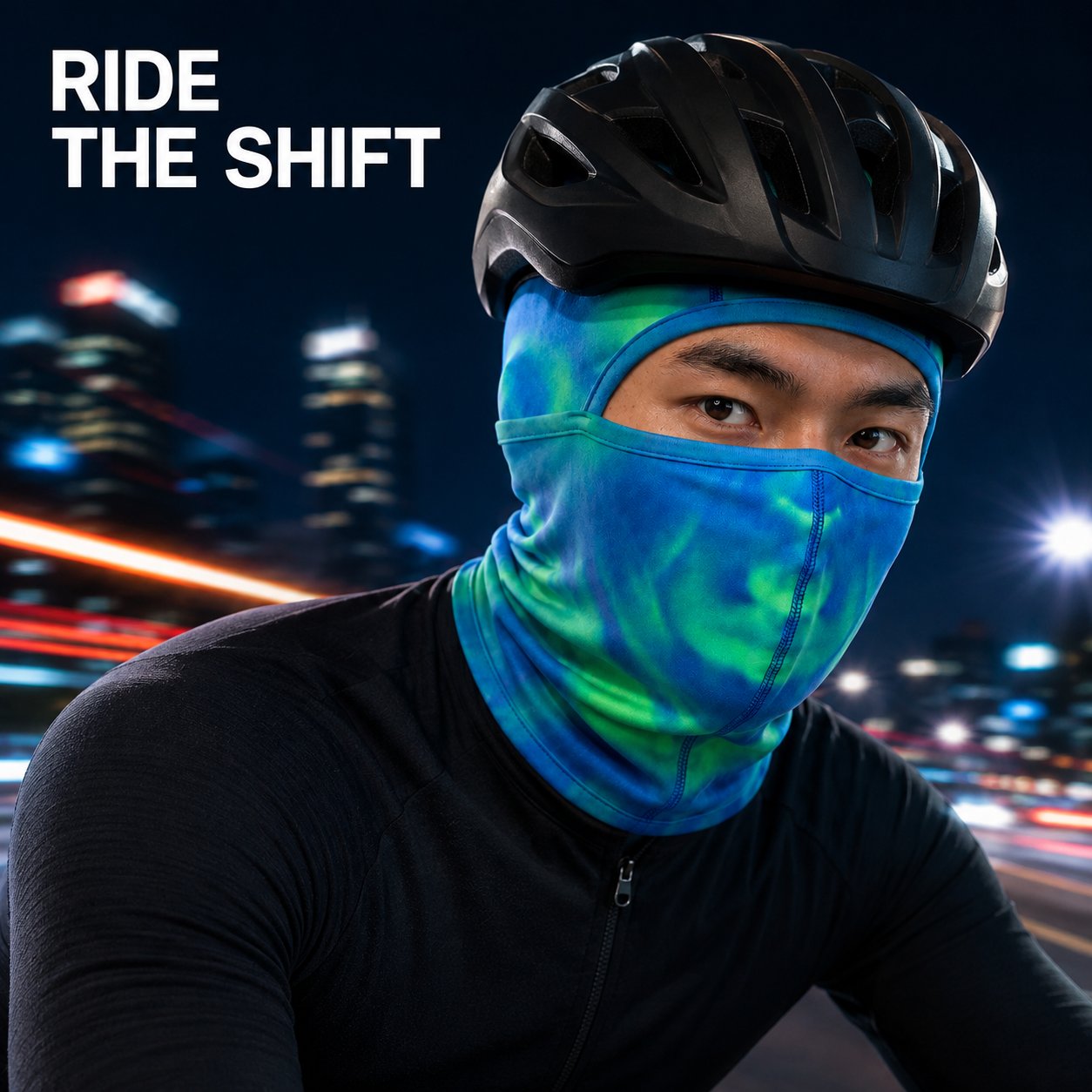 Outdoor Gradient Temperature-Sensitive Color-Changing Balaclava